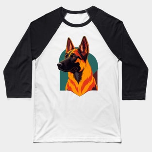 Belgian Malinois Portrait Baseball T-Shirt